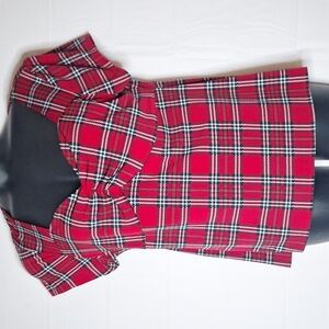 Torrid Red Plaid Top